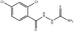 Benzoic acid, 2,4-dichloro-, 2-(aminothioxomethyl)hydrazide 结构式