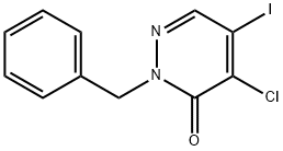 2-苄基-4-氯-5-碘哒嗪-3(2H)-酮 结构式