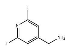 (2,6-二氟吡啶-4-基)甲胺 结构式