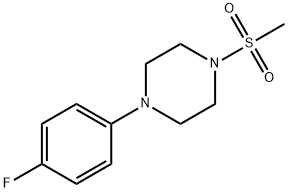 Piperazine, 1-(4-fluorophenyl)-4-(methylsulfonyl)- 结构式