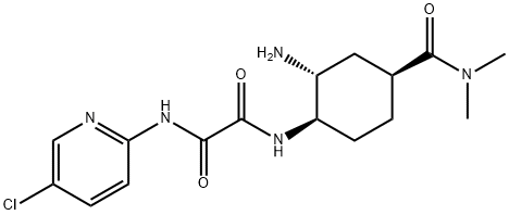 Ethanediamide, N1-[(1R,2R,4S)-2-amino-4-[(dimethylamino)carbonyl]cyclohexyl]-N2-(5-chloro-2-pyridinyl)- 结构式