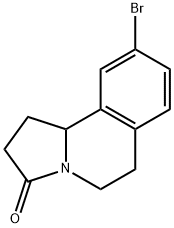 9-溴-1,5,6,10B-四氢吡咯并[2,1-A]异喹啉-3(2H)-酮 结构式