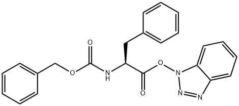 L-Phenylalanine, N-[(phenylmethoxy)carbonyl]-, 1H-benzotriazol-1-yl ester 结构式