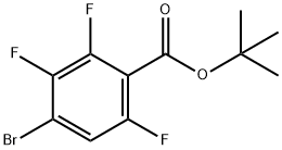 4-溴-2,3,6-三氟苯甲酸叔丁酯 结构式