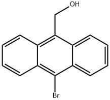 (10-溴蒽-9-基)甲醇 结构式