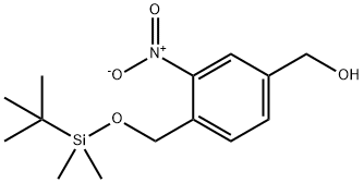 4-[[(1,1-二甲基乙基)二甲基甲硅烷基]氧基]甲基]-3-硝基苯甲醇 结构式