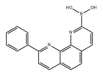 Boronic acid, B-(9-phenyl-1,10-phenanthrolin-2-yl)- 结构式