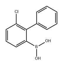 6-氯联苯-2-硼酸 结构式