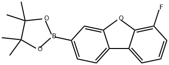 2-(6-氟二苯并[B,D]呋喃-3-基)-硼酸频哪醇酯 结构式