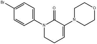 1-(4-BROMOPHENYL)-3-MORPHOLINO-5,6-DIHYDROPYRIDIN-2(1H)-ONE 结构式