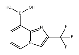 (2-(三氟甲基)咪唑并[1,2-A]吡啶-8-基)硼酸 结构式