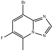8-溴-6-氟-5-甲基-[1,2,4]三唑并[1,5-A]吡啶 结构式
