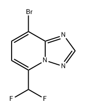 8-溴-5-(二氟甲基)-[1,2,4]三唑并[1,5-A]吡啶 结构式