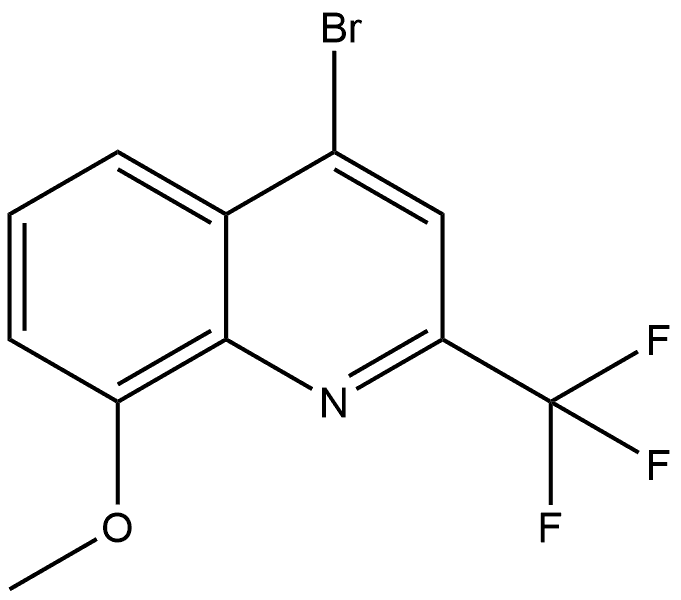 4-bromo-8-methoxy-2-(trifluoromethyl)quinoline 结构式