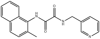 Ethanediamide, N1-(2-methyl-1-naphthalenyl)-N2-(3-pyridinylmethyl)- 结构式