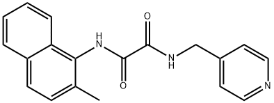 Ethanediamide, N1-(2-methyl-1-naphthalenyl)-N2-(4-pyridinylmethyl)- 结构式