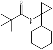 Propanamide, N-(1-cyclohexylcyclopropyl)-2,2-dimethyl- 结构式