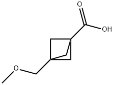 3-(甲氧基甲基)双环[1.1.1]戊烷-1-羧酸 结构式