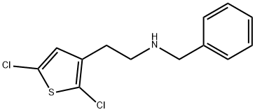 2,5-二氯-N-(苯基甲基)-3-噻吩乙胺 结构式