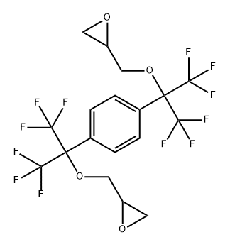 1,4-双[1-(2,3-环氧丙氧)-1-三氟甲基-2,2,2-三氟乙基]苯 结构式