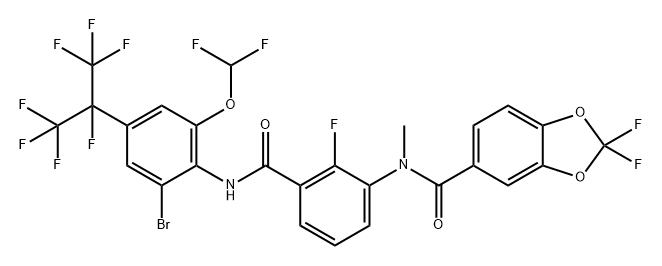 多氟虫二酰胺 结构式