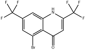 5-溴-2,7-双(三氟甲基)喹啉-4(1H)-酮 结构式