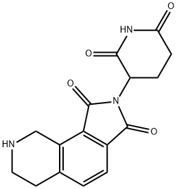 2-(2,6-二氧代哌啶-3-基)-6,7,8,9-四氢1H-吡咯并[3,4-H]异喹啉-1,3(2H)-二酮 结构式