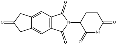 2-(2,6-二氧哌啶-3-基)-5,7-二氢环戊烷并[F]异吲哚-1,3,6(2H)-三酮 结构式