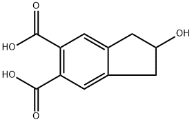 2-羟基-2,3-二氢-1H-茚-5,6-二羧酸 结构式