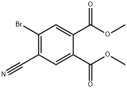 4-溴-5-氰基邻苯二甲酸二甲酯 结构式