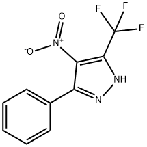 4-硝基-3-苯基-5-(三氟甲基)-1H-吡唑 结构式