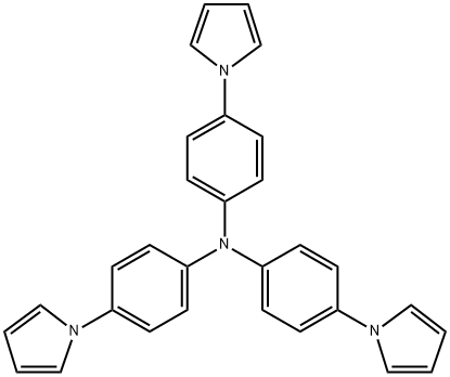 三(4-(1H-吡咯-1-基)苯基)胺 结构式