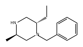 (2S,5R)-1-苄基-2-乙基-5-甲基哌嗪 结构式