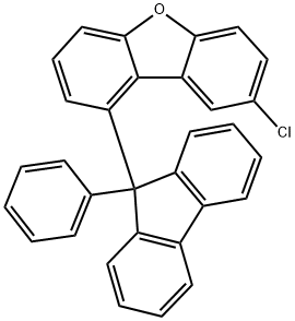 8-氯-1-(9-苯基-9H-芴-9-基)二苯并[B,D]呋喃 结构式