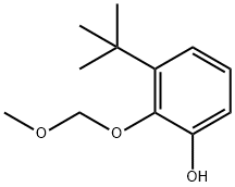 3-叔丁基-2-(甲氧基甲氧基)苯酚 结构式