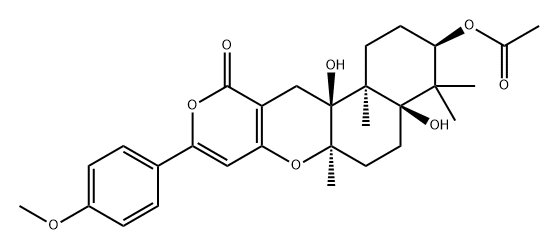 阿丽苏菌素 D 结构式