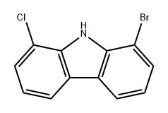 9H-Carbazole, 1-bromo-8-chloro- 结构式