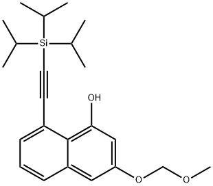 1-Naphthalenol, 3-(methoxymethoxy)-8-[2-[tris(1-methylethyl)silyl]ethynyl]- 结构式