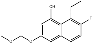 8-乙基-7-氟-3-(甲氧基甲氧基)萘-1-醇 结构式