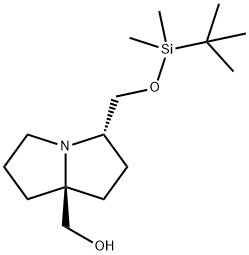 ((3S,7AS)-3-(((叔丁基二甲基甲硅烷基)氧基)甲基)四氢-1H-吡咯啉-7A(5H)-基)甲醇 结构式