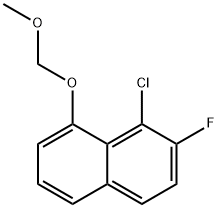 1-氯-2-氟-8-(甲氧基甲氧基)萘 结构式