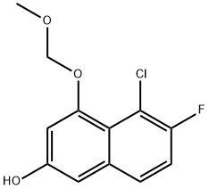 5-氯-6-氟-4-(甲氧基甲氧基)萘-2-醇 结构式