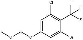 1-溴-3-氯-5-(甲氧基甲氧基)-2-(三氟甲基)苯 结构式