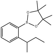 2-(2-(仲丁基)苯基)-4,4,5-5-四甲基-1,3,2-二氧硼杂环戊烷 结构式