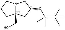 REL-((2R,7AS)-2-((叔丁基二甲基甲硅烷基)氧基)四氢-1H-吡咯嗪-7A(5H)-基)甲醇 结构式