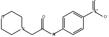 4-Morpholineacetamide, N-(4-nitrophenyl)- 结构式