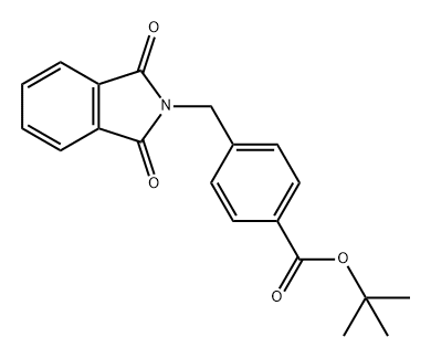 Benzoic acid, 4-[(1,3-dihydro-1,3-dioxo-2H-isoindol-2-yl)methyl]-, 1,1-dimethylethyl ester 结构式