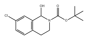 2(1H)-Isoquinolinecarboxylic acid, 7-chloro-3,4-dihydro-1-hydroxy-, 1,1-dimethylethyl ester 结构式