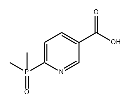 6-(二甲基磷酰基)烟酸 结构式