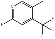 2-氟-5-甲基-4-(三氟甲基)吡啶 结构式